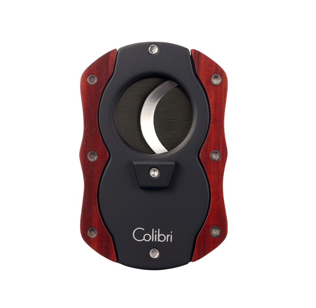 Colibri Straight Cutter Black + Red Blades - The Cigar Shop