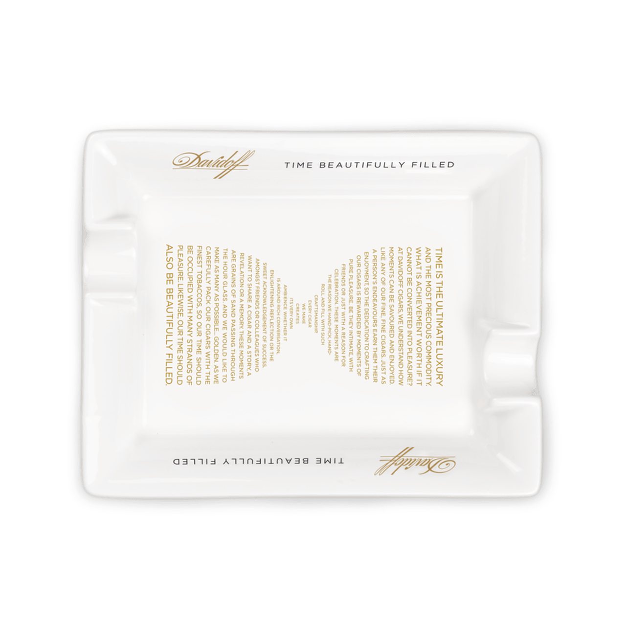 Davidoff Time Beautifully Filled Porcelain Cigar Ashtray – GENTLMN Davidoff Time Beautifully Filled Porcelain Cigar Ashtray – GENTLMN
