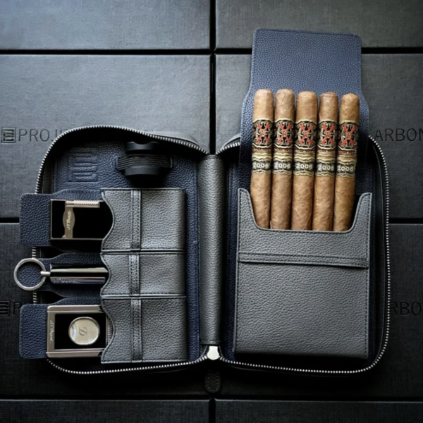 ProjectCarbon Leather Cigar Travel Case – GENTLMN